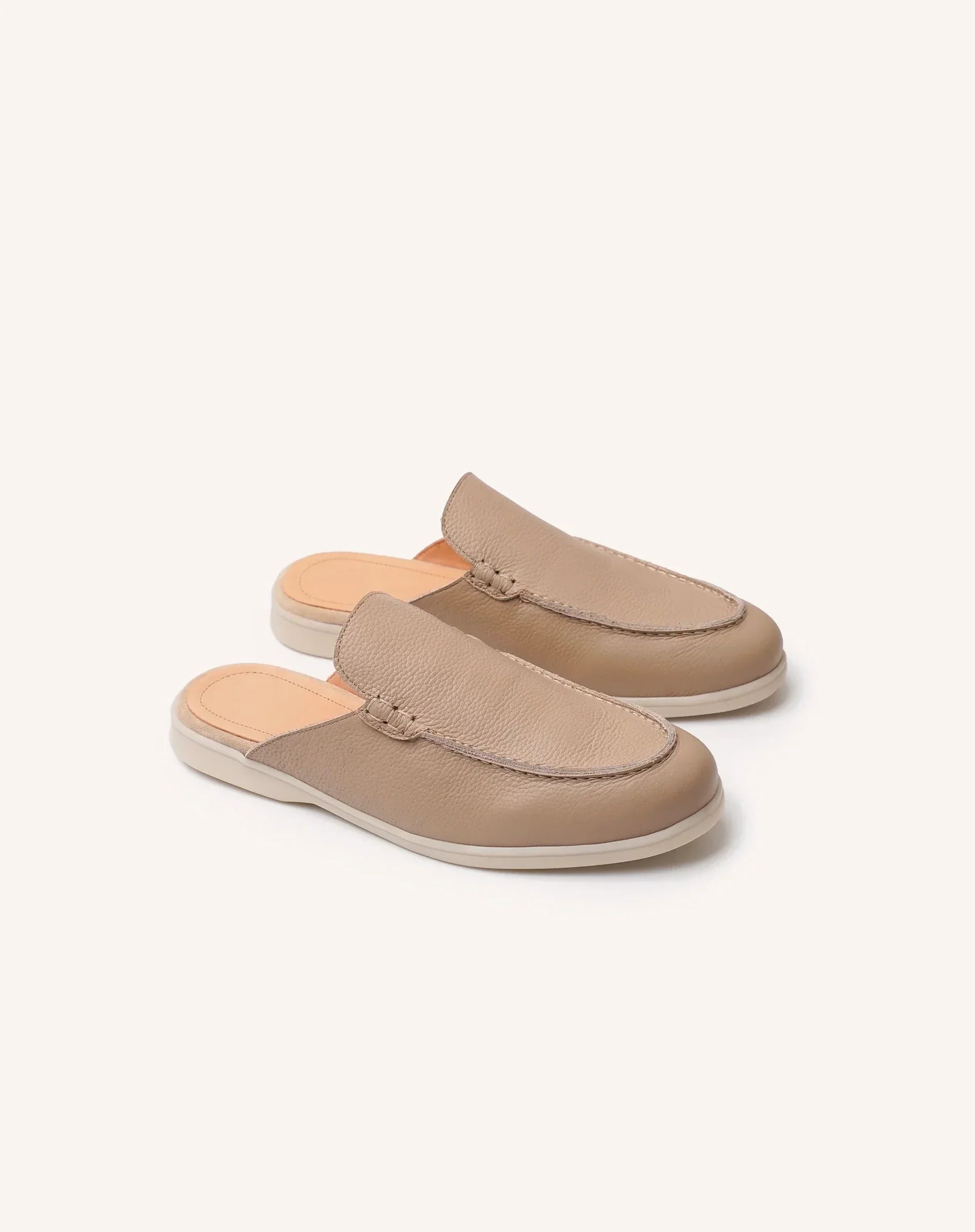 Men Backless Loafer Slippers Slip On Mule Shoes